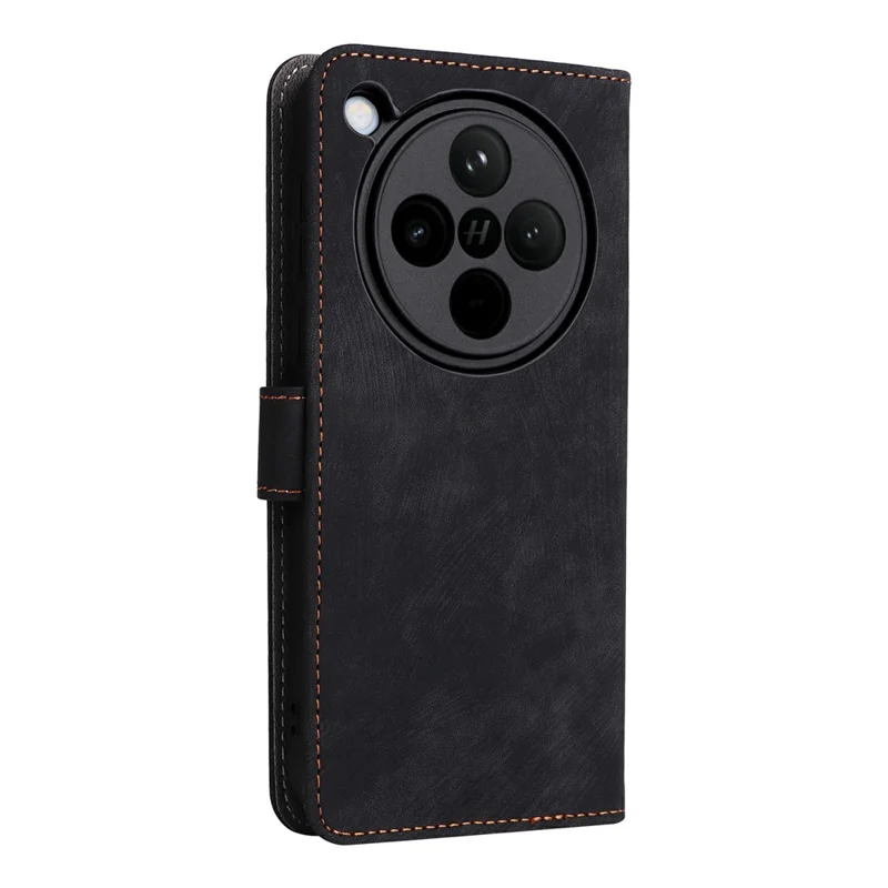 Für Oppo Find X8 5G Wallet Case RFID-Blockierung PU-Leder-Cover Stand View - Schwarz