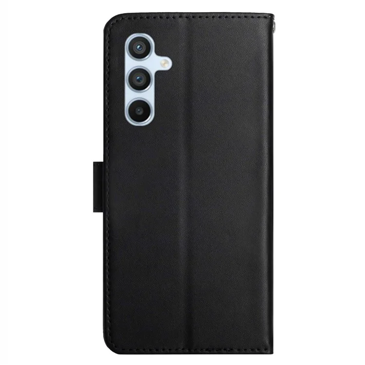 Capa para Samsung Galaxy A56 de couro genuíno de vaca, com textura Nappa - Preta