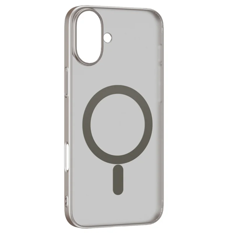 For iPhone 16 Plus Case Compatible with MagSafe Matte PC Back Cover - Titanium