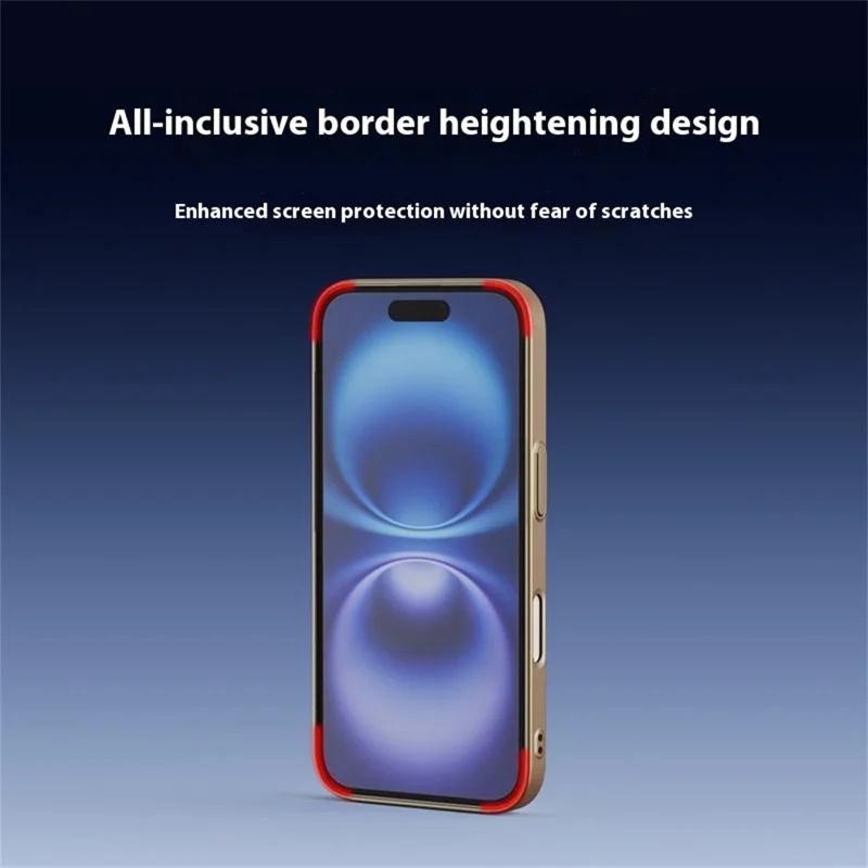 For iPhone 16 Plus Case Compatible with MagSafe Matte PC Back Cover - Titanium