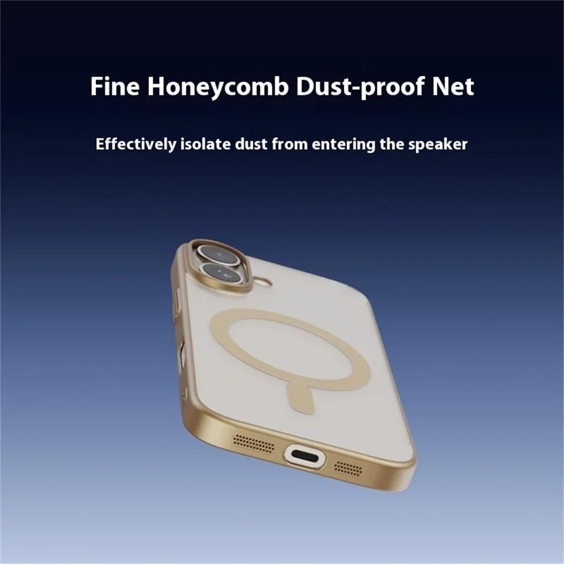For iPhone 16 Plus Case Compatible with MagSafe Matte PC Back Cover - Titanium