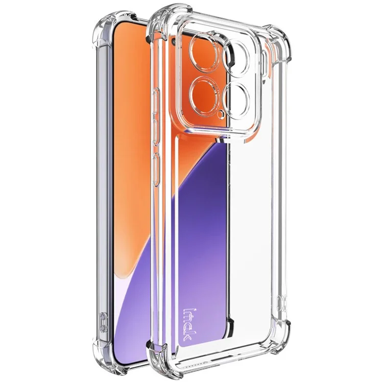 IMAK UX-4 серия для Xiaomi 15 / 15 Custom Edition Case Case Straight Frame Four Corner Shockproof Clear TPU Cover