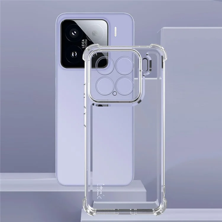 IMAK UX-4 серия для Xiaomi 15 / 15 Custom Edition Case Case Straight Frame Four Corner Shockproof Clear TPU Cover