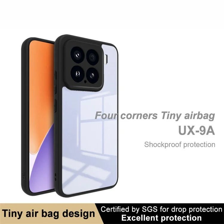 Coque de téléphone IMAK UX-9A Series pour Xiaomi 15 / 15 Edition Personnalisée, en TPU+PC transparent avec coins renforcés