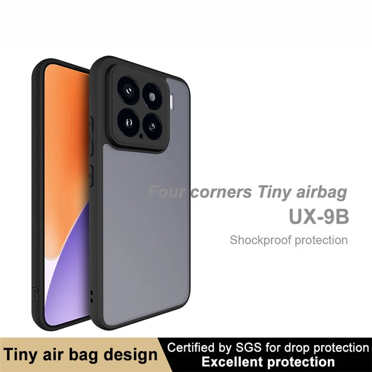 Coque IMAK UX-9B Série pour Xiaomi 15 / 15 Edition Customisée Tiny Airbag PC+TPU Matte