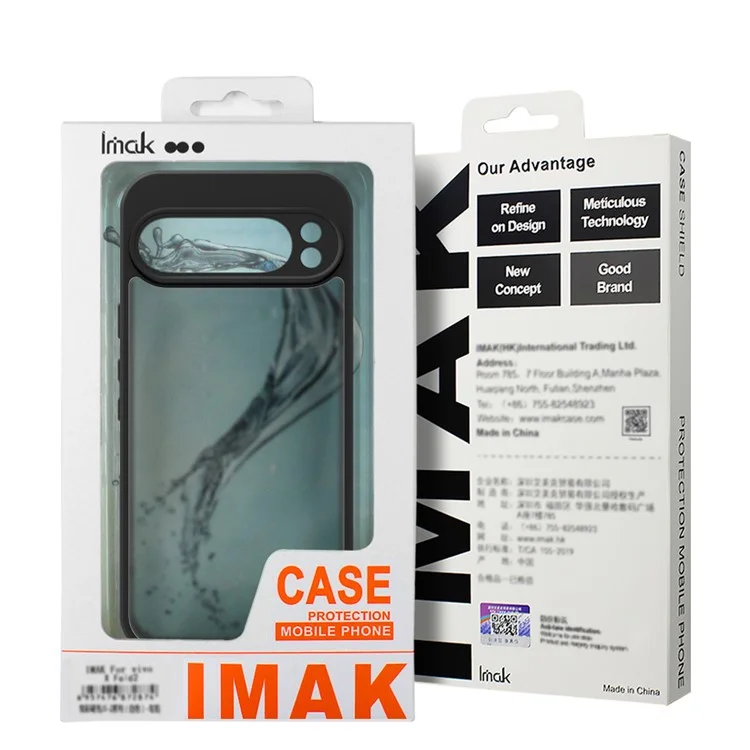 Étui pour Samsung Galaxy A55 5G de la série IMAK UX-9B, coque de téléphone mate en PC+TPU avec sac à air minuscule.