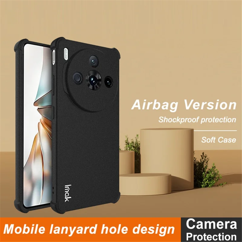 IMAK For ZTE nubia Z60S Pro 5G Case TPU Phone Cover Airbag Shockproof Protection - Black