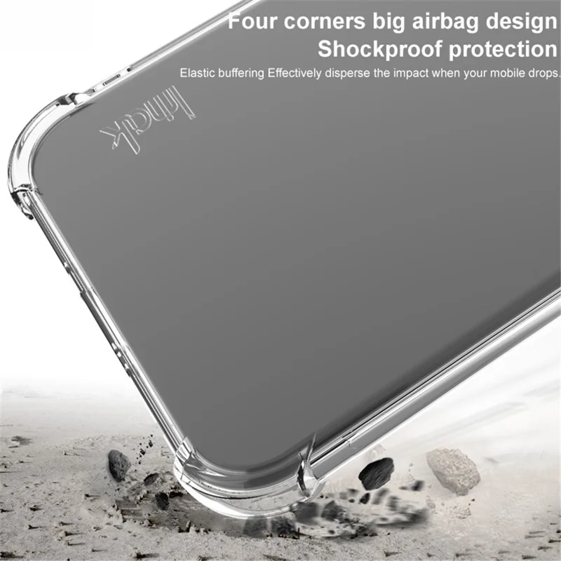 IMAK For ZTE nubia Z60S Pro 5G Case TPU Phone Cover Airbag Shockproof Protection - Black