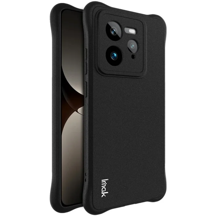 IMAK Funda para Realme GT 7 Pro 5G Carcasa TPU Cubierta de teléfono Airbag Protección anti-golpes - Negro