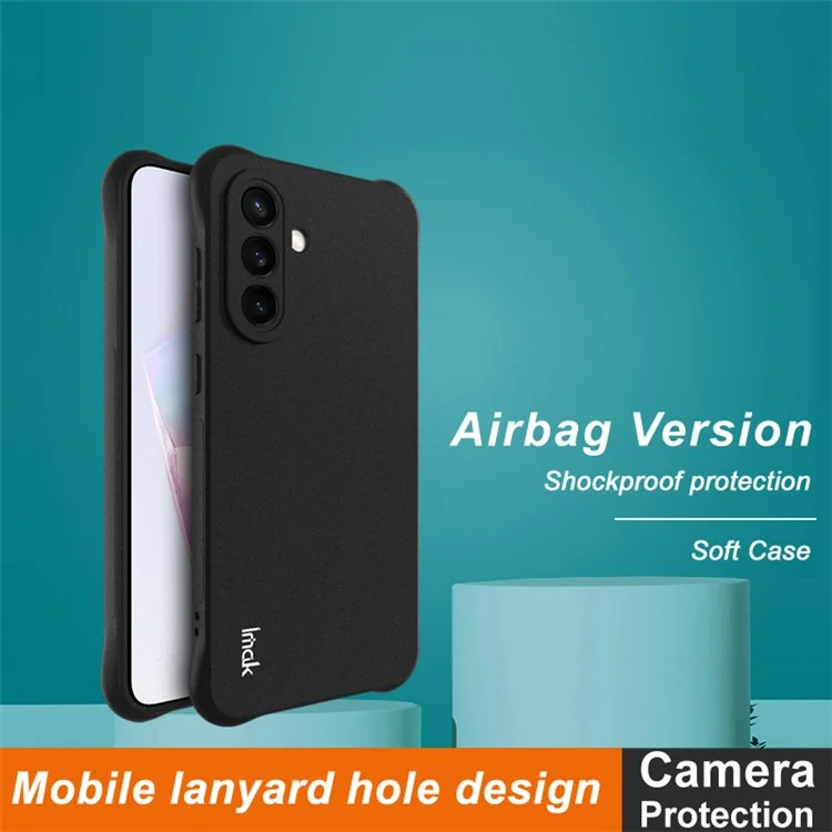 Coque IMAK pour Samsung Galaxy A36 5G, housse de téléphone en TPU, protection antichoc avec airbag - Noir