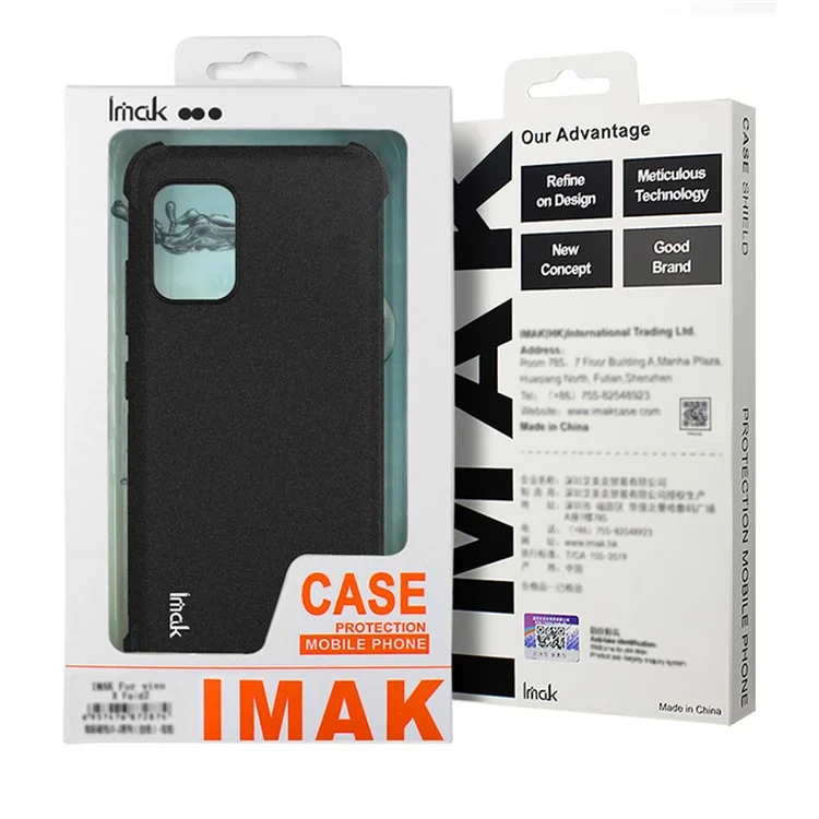 Coque pour Xiaomi 15 / 15 Edition personnalisée IMAK, étui de protection en TPU avec airbag antichoc - Noir