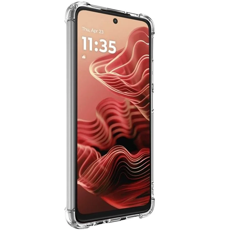 IMAK чехол для Motorola Moto G35 5G, ударопрочный прозрачный чехол из ПК+ТПУ
