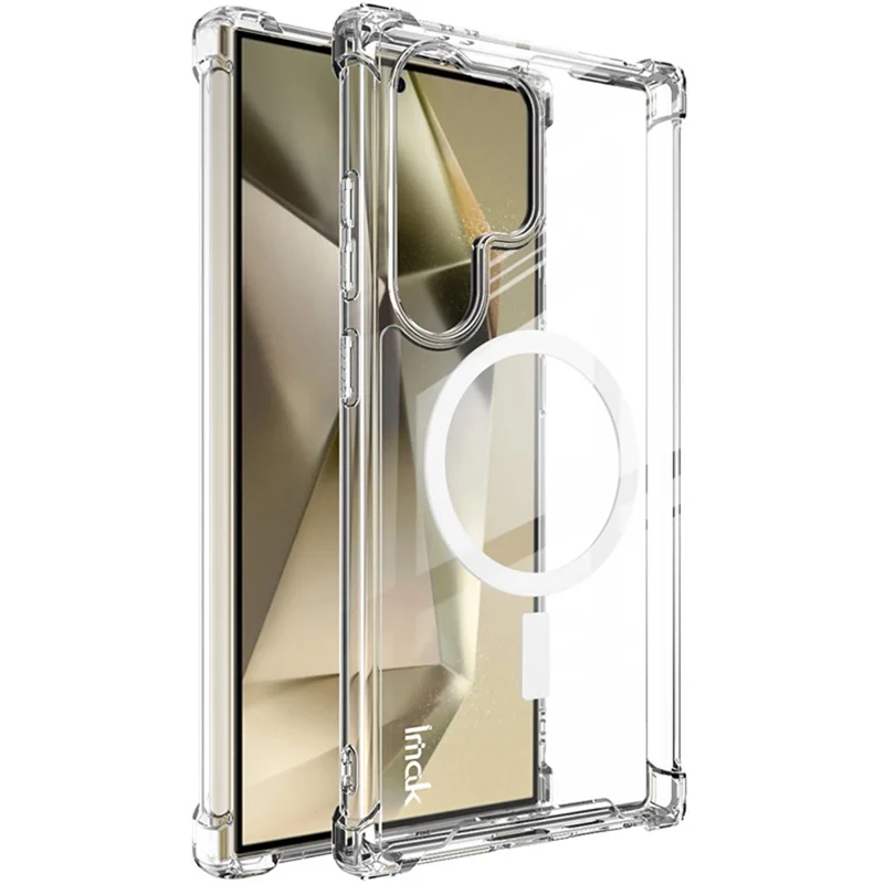 IMAK For Samsung Galaxy S24 Ultra Magnetic Case Shockproof PC+TPU Clear Phone Cover
