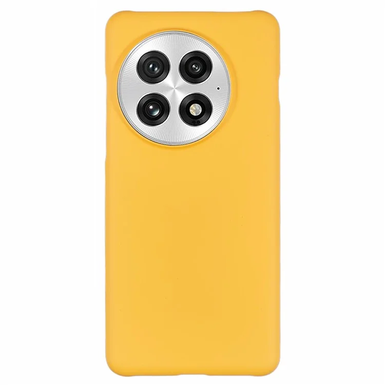 Funda para OnePlus 13 de PC duro con escarcha minimalista - Amarillo