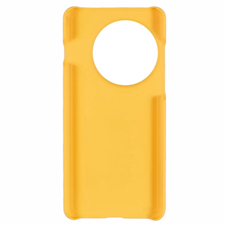 Funda para OnePlus 13 de PC duro con escarcha minimalista - Amarillo