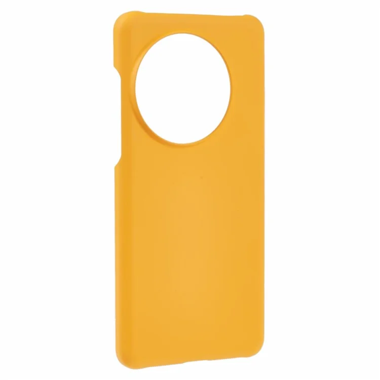 Funda para OnePlus 13 de PC duro con escarcha minimalista - Amarillo