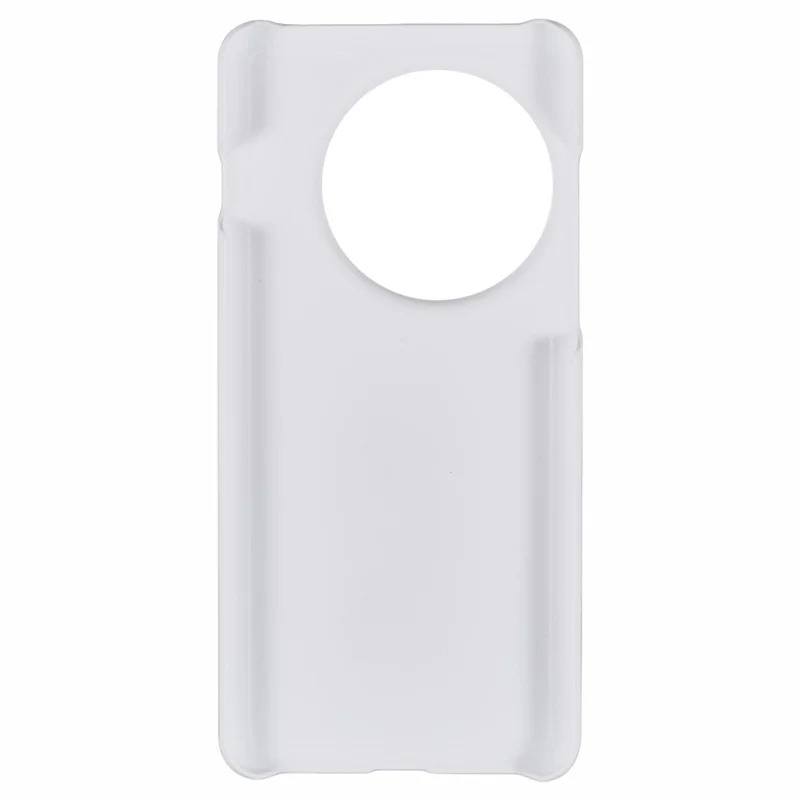 غطاء هاتف صلب من مادة البولي كربونات لهاتف OnePlus 13، تصميم بسيط بلون أبيض غير لامع