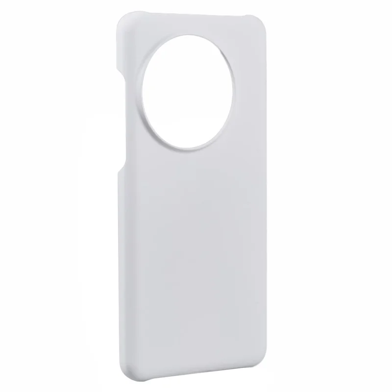 غطاء هاتف صلب من مادة البولي كربونات لهاتف OnePlus 13، تصميم بسيط بلون أبيض غير لامع