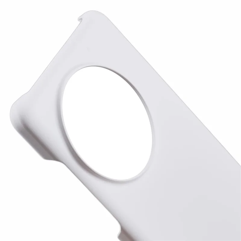 غطاء هاتف صلب من مادة البولي كربونات لهاتف OnePlus 13، تصميم بسيط بلون أبيض غير لامع