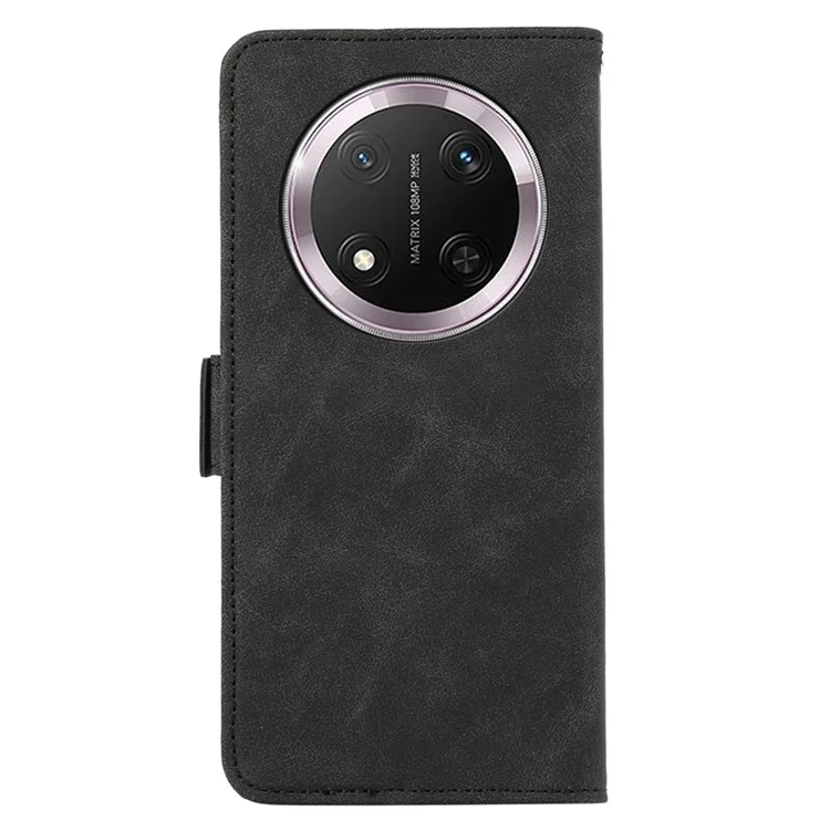 Capa ABEEL For Honor X9c 5G / X60 Pro 5G de couro PU com suporte e visualização, bloqueio RFID - Preta