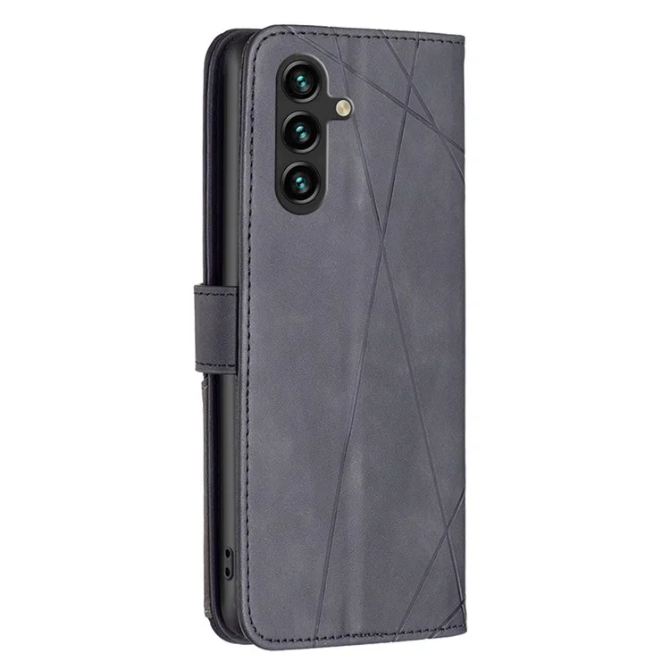 ЧЕХОЛ ИЗ ИСКУССТВЕННОЙ КОЖИ BINFEN COLOR BF05 ДЛЯ SAMSUNG GALAXY A26 5G С БУМАЖНИКОМ И ПОДСТАВКОЙ - ЧЕРНЫЙ