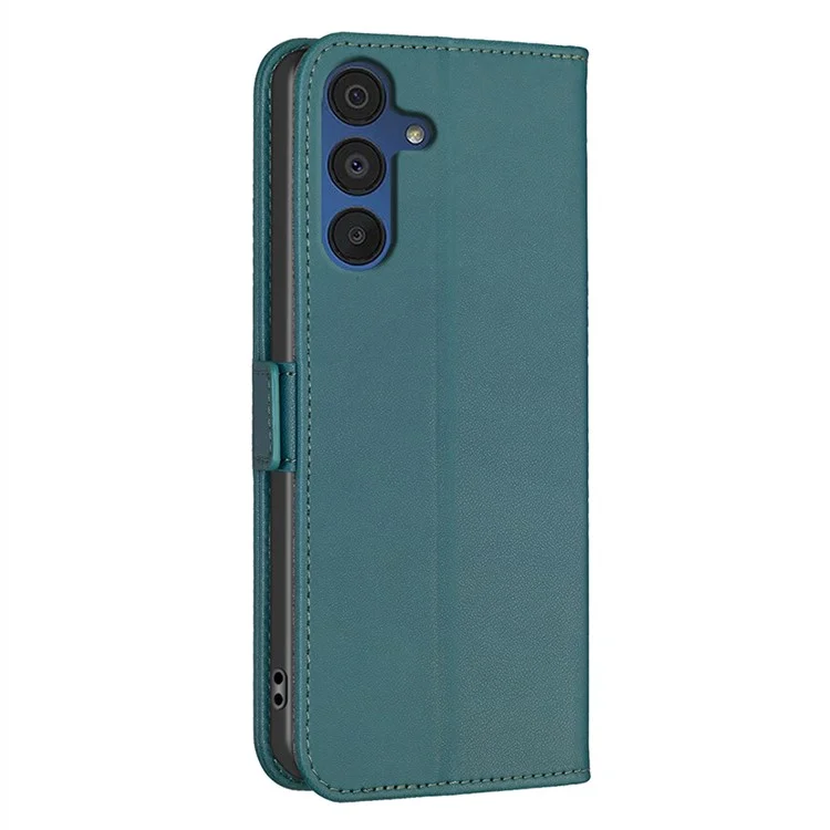 ЧЕХОЛ BINFEN COLOR BF31 ДЛЯ SAMSUNG GALAXY A56 ИЗ ИСКУССТВЕННОЙ КОЖИ, РАСКЛАДНОЙ, С БУМАЖНИКОМ - Зеленый