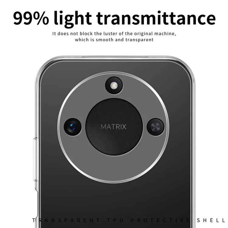 MOFI Für Honor X60 5G Hülle Kratzfest Klare Weiche TPU Handyhülle