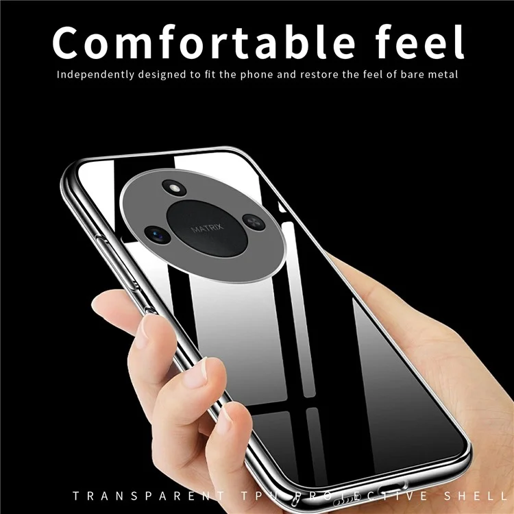 MOFI Für Honor X60 5G Hülle Kratzfest Klare Weiche TPU Handyhülle