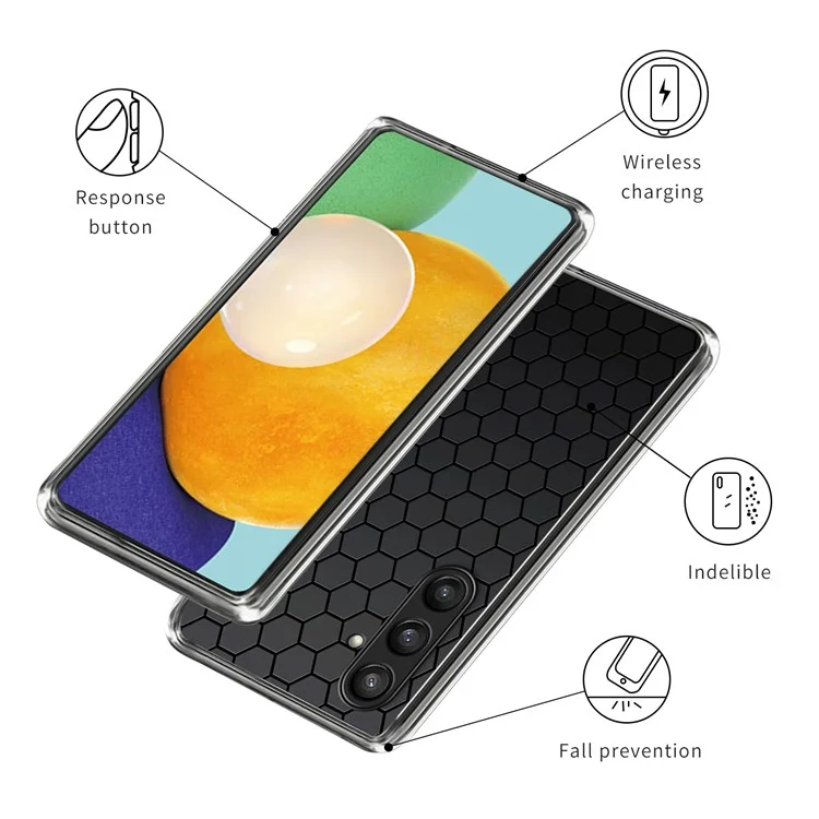 Für Xiaomi Redmi Note 13 Pro 5G / Xiaomi Poco X6 5G Hülle stoßabsorbierender TPU-Muster-bedruckter Telefonhülle - Stil A