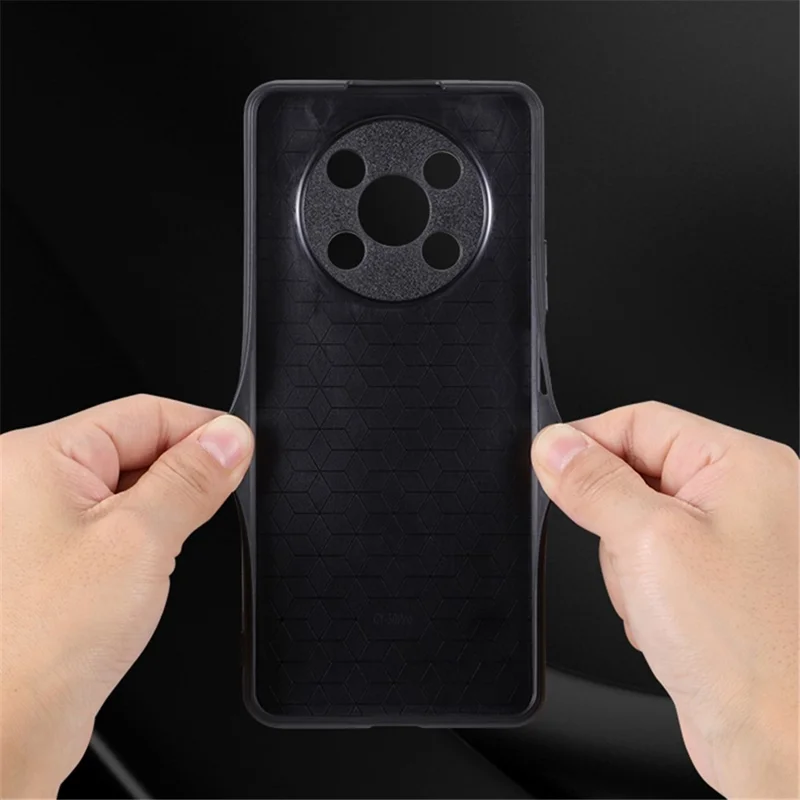 AZNS For Huawei Enjoy 50 Pro 4G / nova Y90 4G Imprinted Pattern Phone Case Scratch-resistant PU Leather Coated TPU Phone Cover - Blue