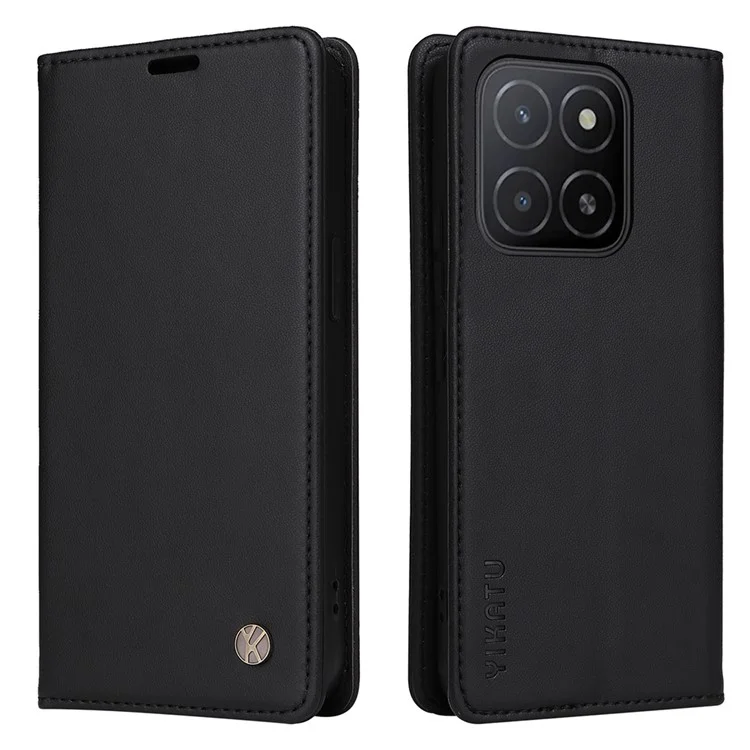 YIKATU YK-001 For Honor X5b / X5b Plus Stand Case Lederhülle - Schwarz