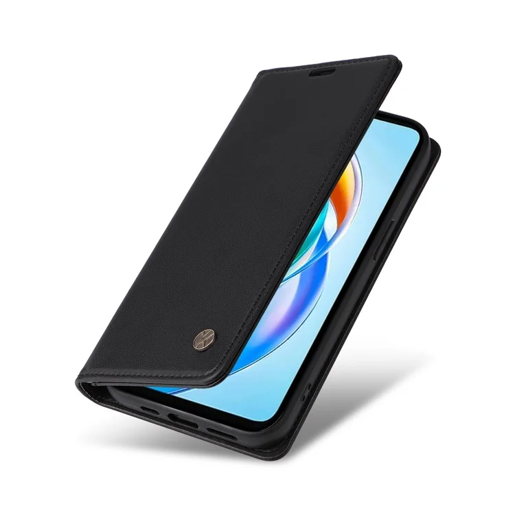YIKATU YK-001 For Honor X5b / X5b Plus Stand Case Lederhülle - Schwarz