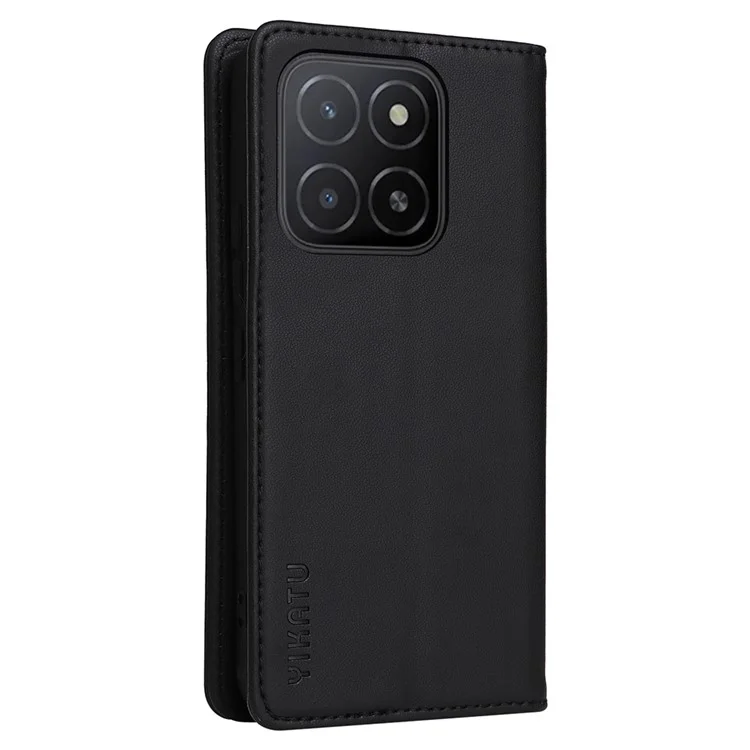 YIKATU YK-001 For Honor X5b / X5b Plus Stand Case Lederhülle - Schwarz