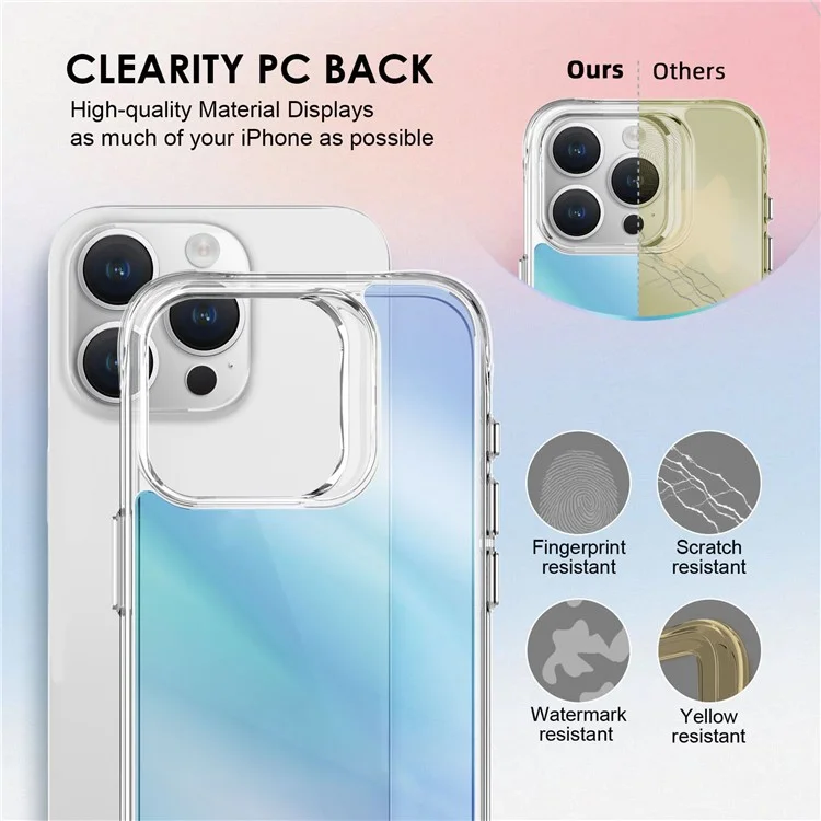 Compra em Atacado para Capa do iPhone 15 Pro Max Eletrodepositada TPU+PC Capa Protetora - Azul