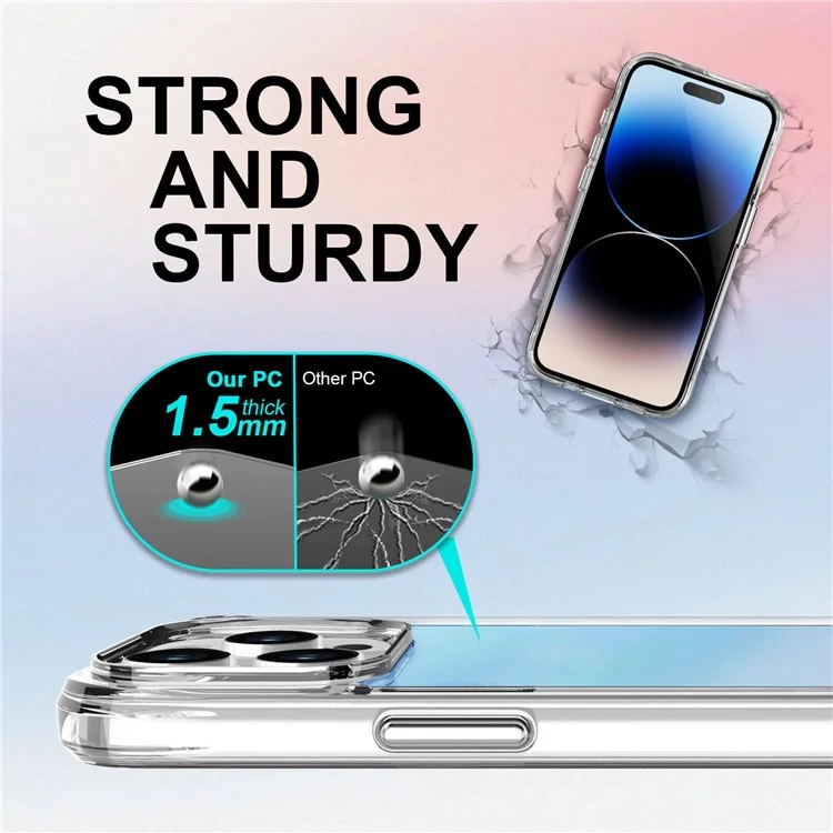 Compra em Atacado para Capa do iPhone 15 Pro Max Eletrodepositada TPU+PC Capa Protetora - Azul