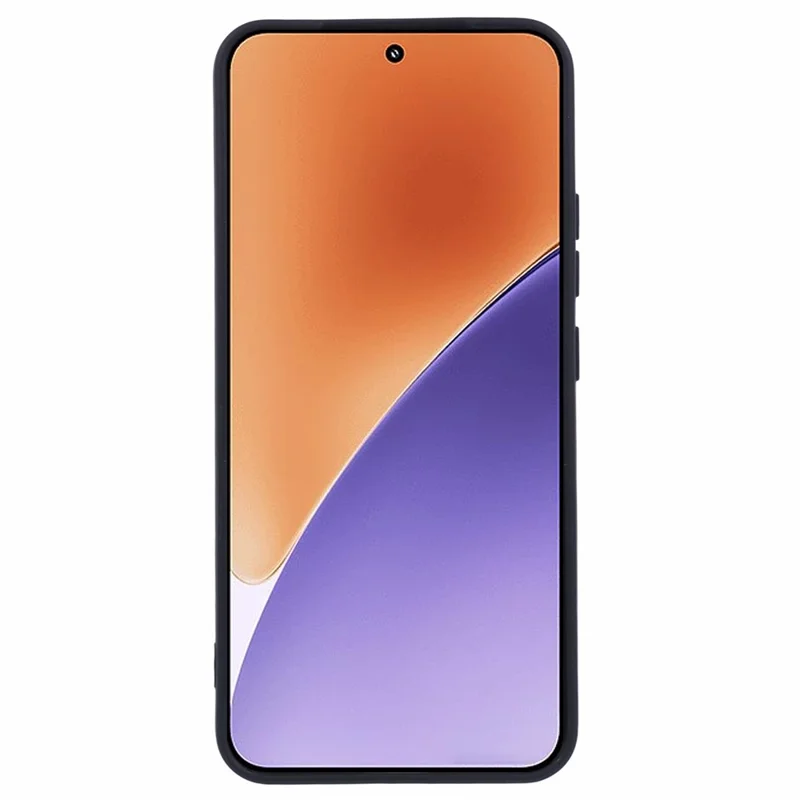 For Xiaomi 15 Pro Case Precise Cut-Outs Straight Edge TPU Shockproof Phone Cover - Black