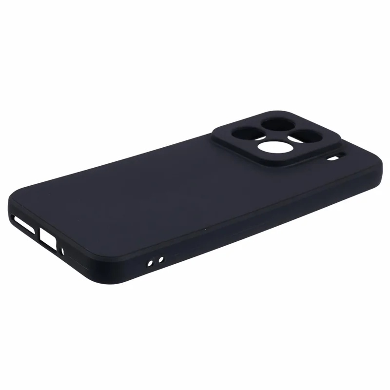For Xiaomi 15 Pro Case Precise Cut-Outs Straight Edge TPU Shockproof Phone Cover - Black