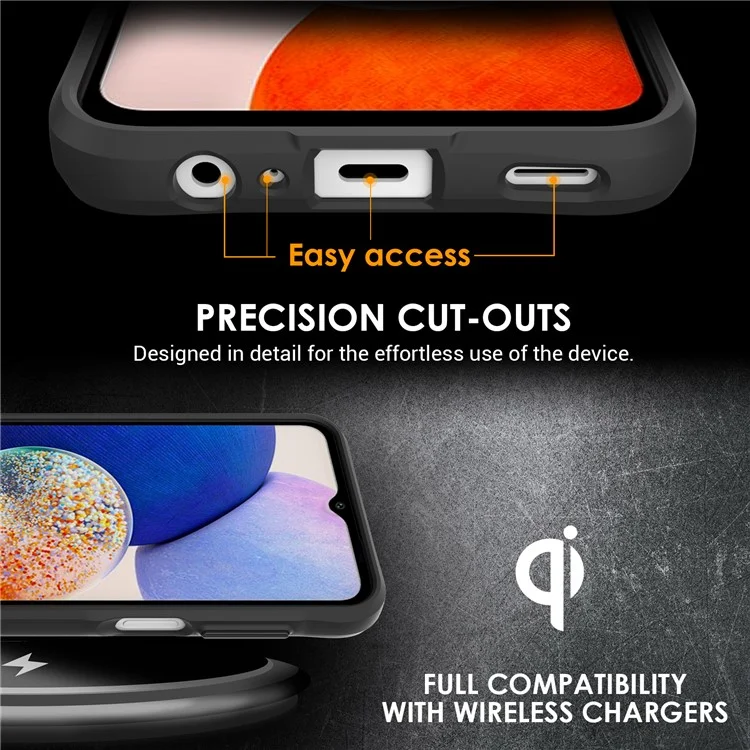 Compra em Atacado Para Samsung Galaxy A36 5G Capa TPU+PC Traseira Fosca Capa de Telefone