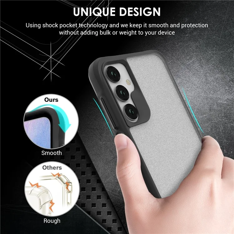 Compra em Atacado Para Samsung Galaxy A36 5G Capa TPU+PC Traseira Fosca Capa de Telefone