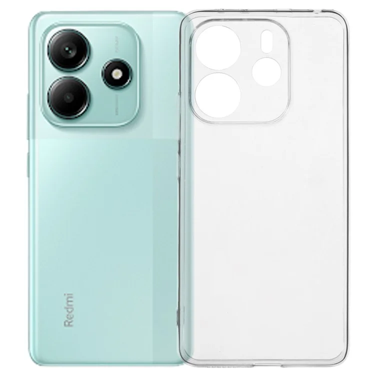Funda transparente de TPU flexible y ultrafina para Xiaomi Redmi Note 14 4G