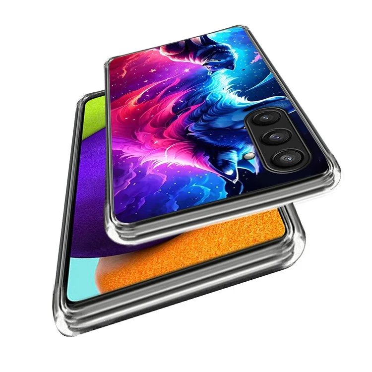Für Samsung Galaxy S25+ TPU-Hülle mit Musterdruck Mobiltelefon-Rückabdeckung - Stil A