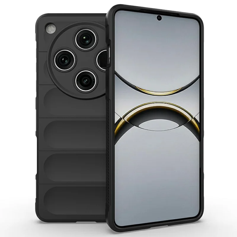 Capa para Oppo Find X8 5G Anti-Drop Soft TPU Rugged Phone Back Cover - Preta