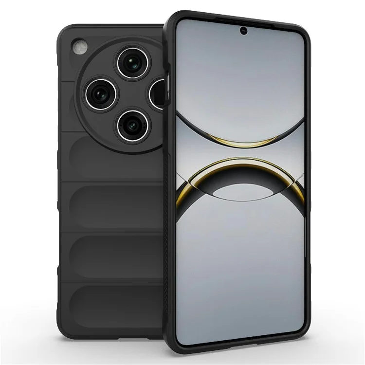 Custodia per Oppo Find X8 Pro 5G anti-caduta, in morbido TPU, cover posteriore robusta - Nera