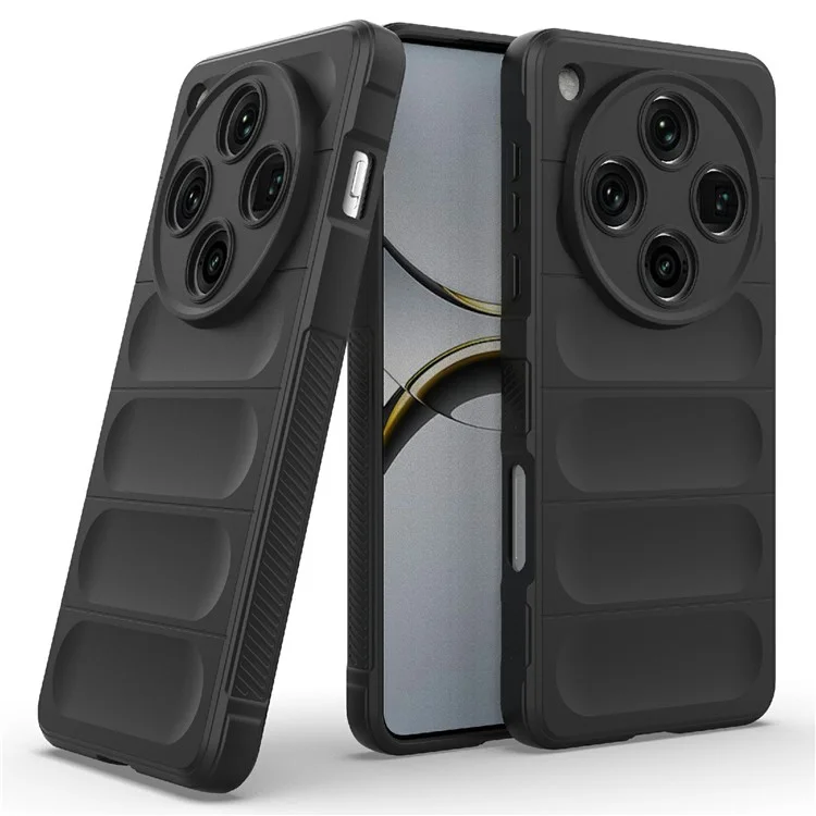 Custodia per Oppo Find X8 Pro 5G anti-caduta, in morbido TPU, cover posteriore robusta - Nera