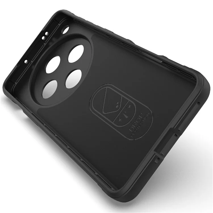Custodia per Oppo Find X8 Pro 5G anti-caduta, in morbido TPU, cover posteriore robusta - Nera