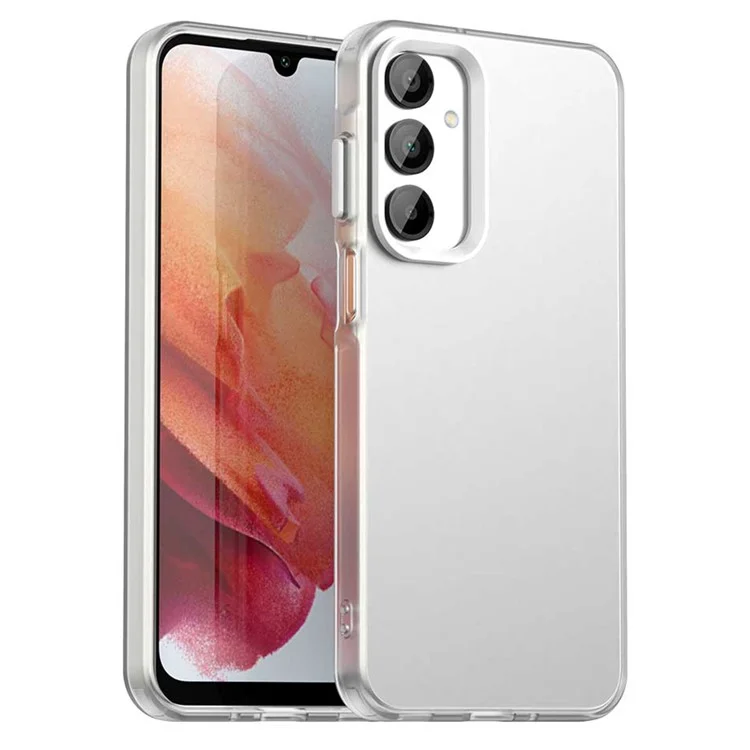 Coque pour Samsung Galaxy A56 PC+TPU+PET mat anti-chute - Blanc