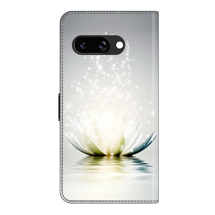 Für Google Pixel 9a Hülle 3D-Muster PU-Leder Brieftasche Handyhülle mit Ständer - Lotus