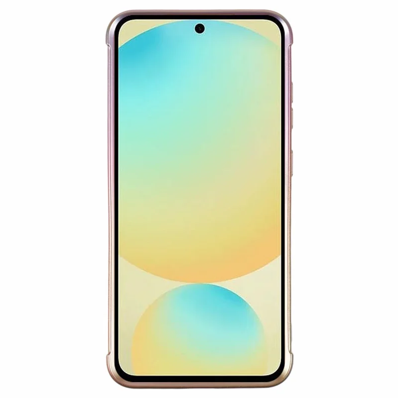 For Samsung Galaxy S25 Magnetic Case TPU Gradient Electroplated Phone Cover - White