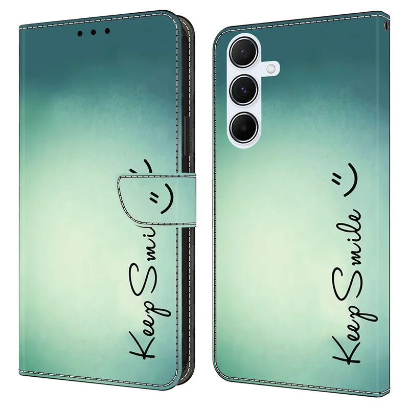For Samsung Galaxy A36 5G / A56 5G Case PU Leather Wallet Phone Cover with Stand - Keep Smile