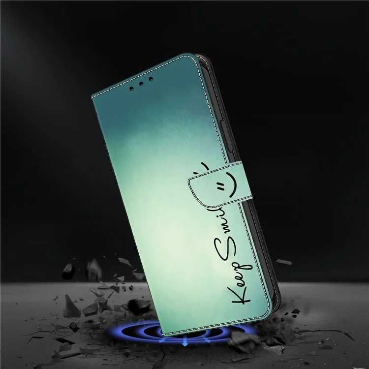 Für Google Pixel 9a Hülle PU-Leder Brieftasche Handyhülle mit Ständer - Keep Smile